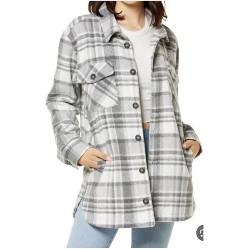 Thread & Supply XS Oversized Plaid Wool Jacket